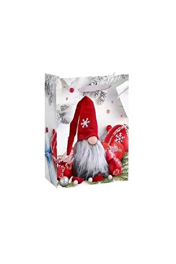 Flippy Set of 6 Gift Bags, Flippy, Gnome, Random, Paper, Easy Gift Wrapping, 18.5x22.5x8.5 cm, Multicolor