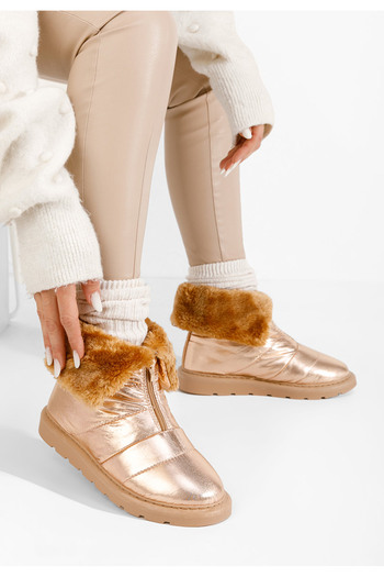 B T Shoes Γυναικείες Μπότες Χιονιού Arenosa V2 champagne