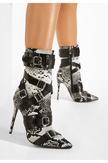 B T Shoes Botine elegante negre Hortessa