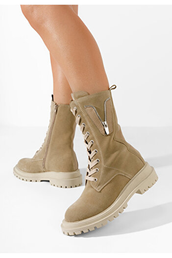 B T Shoes Αρβυλάκια δερματινα Kimmie V2 μπεζ