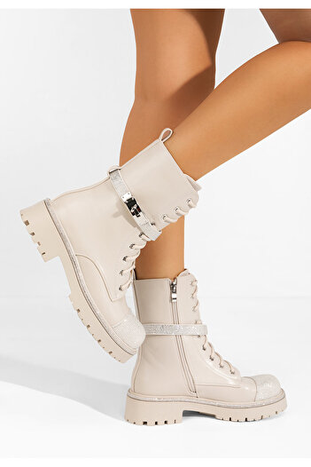 B T Shoes Αρβυλάκια γυναικεία Aloya μπεζ
