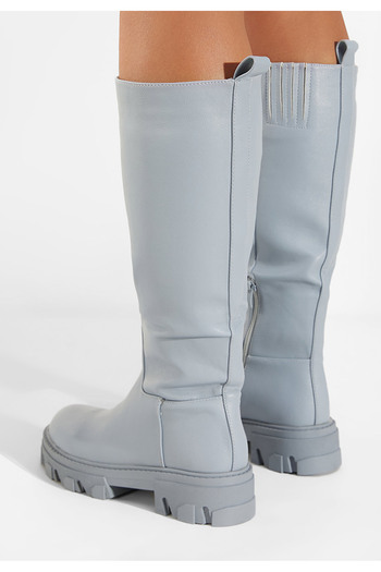 B T Shoes Γυναικείες μποτες μπλε Oserra