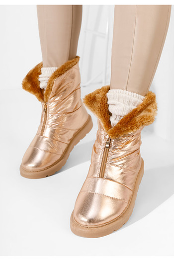 B T Shoes Γυναικείες Μπότες Χιονιού Arenosa V2 champagne