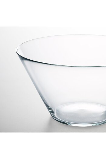 IKEA TRYGG Serving bowl, clear glass, 28 cm