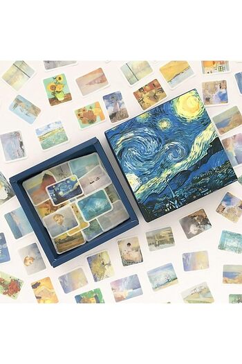STOREMAX Snshop Van Gogh Themed Box Sticker • Bullet Journal 467437