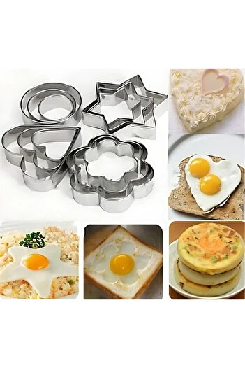 Lilasso 12 Piece Shaped Cookie Cutter-Stainless Steel