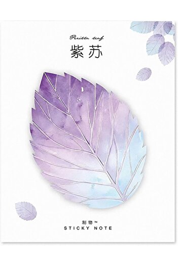 STOREMAX Snshop Purple Perilla Leaf Themed Post-It • Note Set • Sticky Note 467437