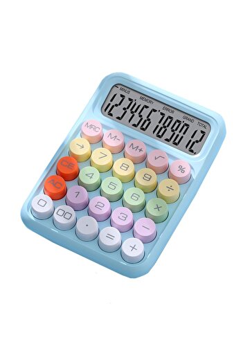Flippy Electronic Calculator for Kids, Flippy, Cute Calculator for Primary School, Large 12-Digit Display,