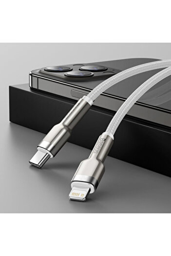 Baseus Cablu de date Type-C la Lightning Baseus, 20W, 1m, CATLJK-A02, alb