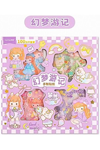 STOREMAX Snshop Good Night Themed 100 Sheets 4-Compartment Sticker Set • Bullet Journal 467437