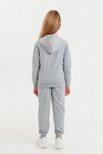 e-çocuk Unisex Çocuk Basic Fermuarlı Kapşonlu Takım - 25002