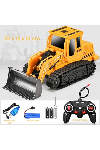 Flippy Bulldozer with Tracks Toy for Kids, Flippy, Remote-Controlled Construction Toy