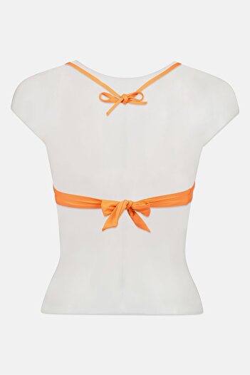 Calvin Klein Women Brand Logo Padded Bra, Orange