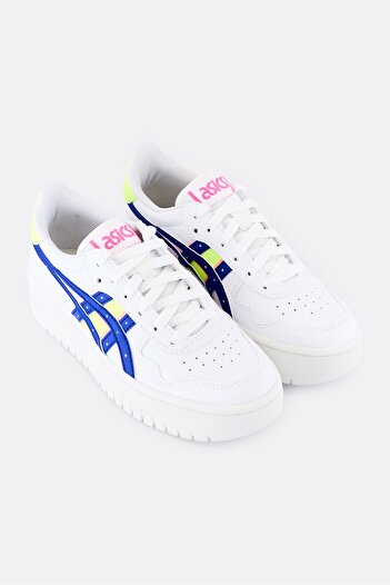 Asics Women Japan S PF Brand Logo Lace Up Outdoor Sneakers, White