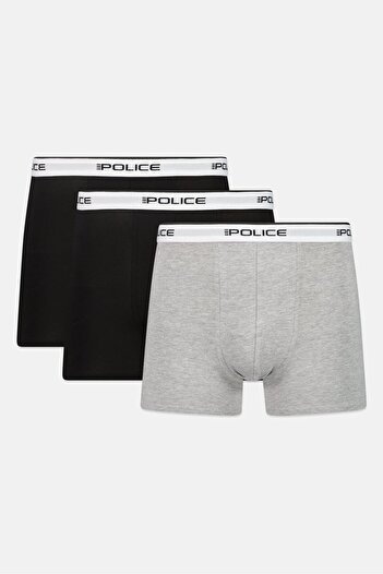 883 Police Men 3 Pcs Brand Logo Boxer Shorts, Multicolor