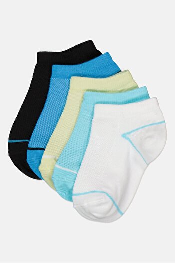 Joe Boxer Kids Boy 5 Pairs Stripe Ankle Socks, Multicolor