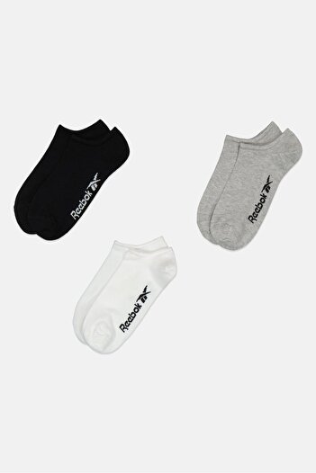 Reebok Men 3 Pairs Brand Logo Low Cut Socks, Multicolor