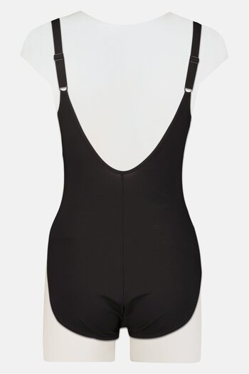 SPEEDO Women Brand Logo One Piece Swimsuit, Black