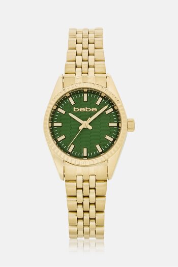 Bebe Women BB3846S/04M Stainless Steel Quartz Watch 28 mm, Gold