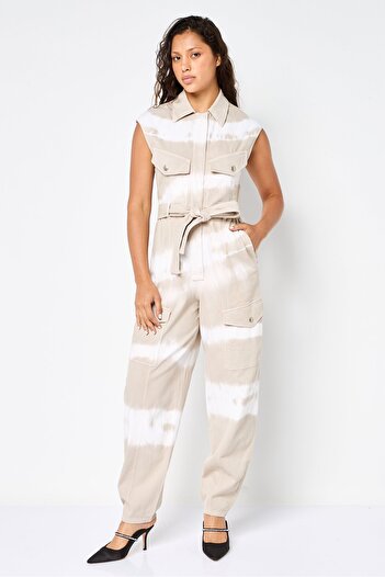 Stella McCartney Women Yarn Dye Sleeveless Jumpsuit, Multicolor