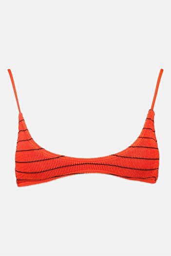 BİLLABONG Women Stripe Soft Padded Bikini Top, Roral