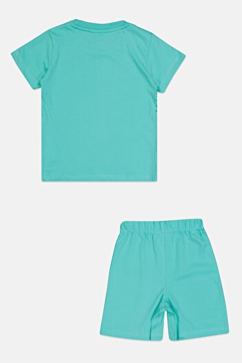 Marvel Kids Boy Incredible Hulk T-Shirt And Short Sleepwear Set, Turquoise