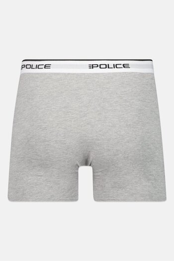883 Police Men 3 Pcs Brand Logo Boxer Shorts, Grey