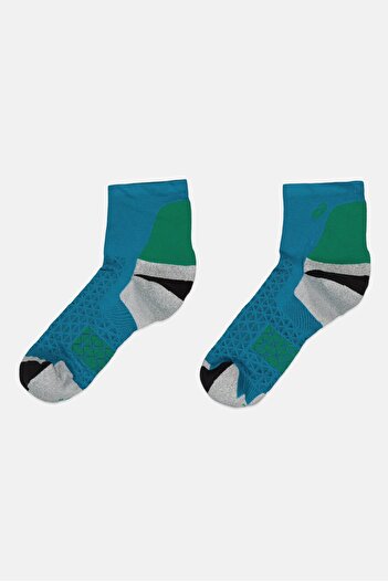Asics Men 1 Pair Brand Logo Running Socks, Multicolor