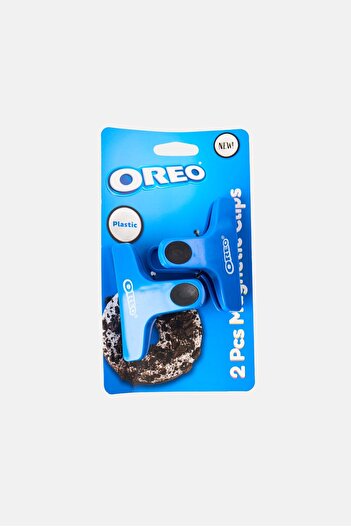 Oreo 2 Pieces Magnetic Clips, Blue