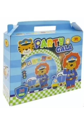 Avex Set 7 Pieces Balloons for Boy's Birthday, Blue Color, 30-46 cm