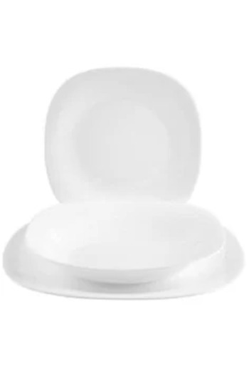 BORMIOLI Set serviciu de masa alb, pentru 6 persoane, Toledo, 18 farfurii