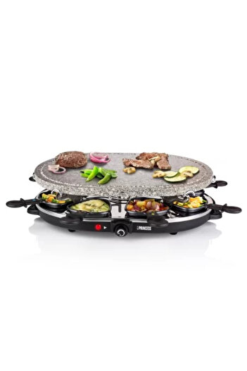 PRİNCESS Electric Raclette Oval Grill, 1200 W -