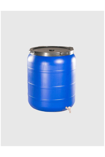 sterk Barrel 300 liters, with tap and screw cap, Sterk, Blue Plastic