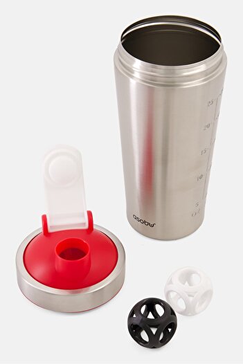 Asobu Stainless Steel Workout Drinking Bottle 900ml, Red