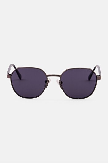 Guess Men GU00116 Round Sunglasses, Black