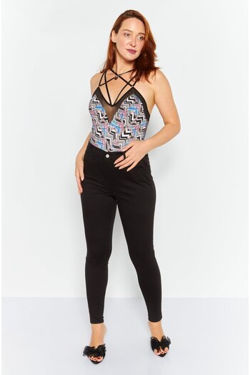 Levi's Women High Rise Super Skinny Solid Denim Jeans, Black