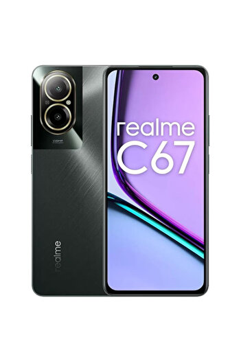 realme Privacy glass film compatible with C67 - Full Glue