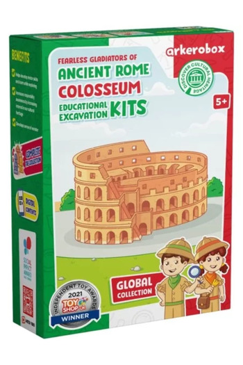 Arkerobox - Archaeological Educational Set and 3D Puzzle, Ancient Rome, Colosseum