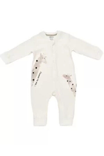 BabyCosy Long sleeve jumpsuit with long pants made from cotton and modal - Gray
