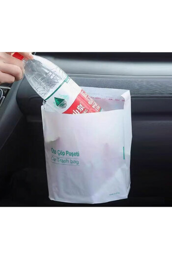CMT Practical Waterproof Auto Car Trash Bag with Adhesive 20 Pieces