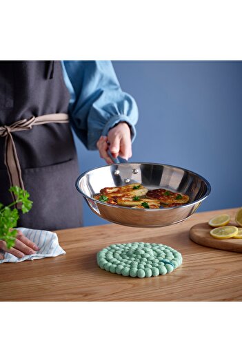 IKEA KNORRHAJ Pot Stand, Light Green, 18 cm