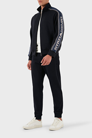 Emporio Armani Logo Cotton Regular Fit Stand Collar Sweat Men's Sweat Em002913 Af10013 Ub118