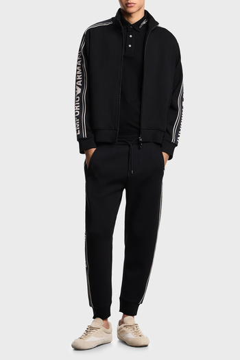 Emporio Armani Logoed Relaxed Fit Regular Waist Elasticated Leg Jogger Pants Men's Pants Em002914 a