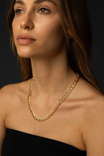 TREND COLLECTİON Altın Kaplama Kadın Kolye 3'lü Set