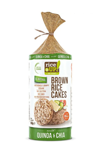 Rice Up Whole Grain Rice Cakes Chia & Quinoa 120g x 12 Pcs