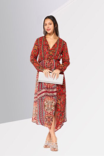 Desigual Women Allover Print Maxi Dress, Multicolor