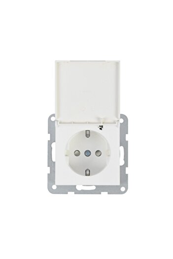 PANASONIC Mecanism Priză Schuko cu Capac Karre Plus Alb