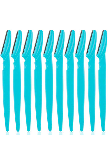 Choice8 10pcs Blue 3/4/10Pcs Eyebrow Trimmer Face Blade Shaver Portable Eye Brow Epilation Hair Removal Safe