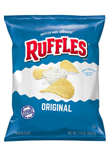 Ruffles Original Potato Chips 1.75 OZ (50g) - Expor x 12 Pcs