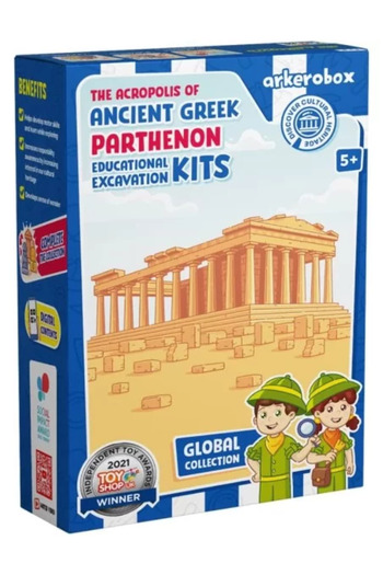 Arkerobox - Archaeological Educational Set and 3D Puzzle, Ancient Greece, Parthenon